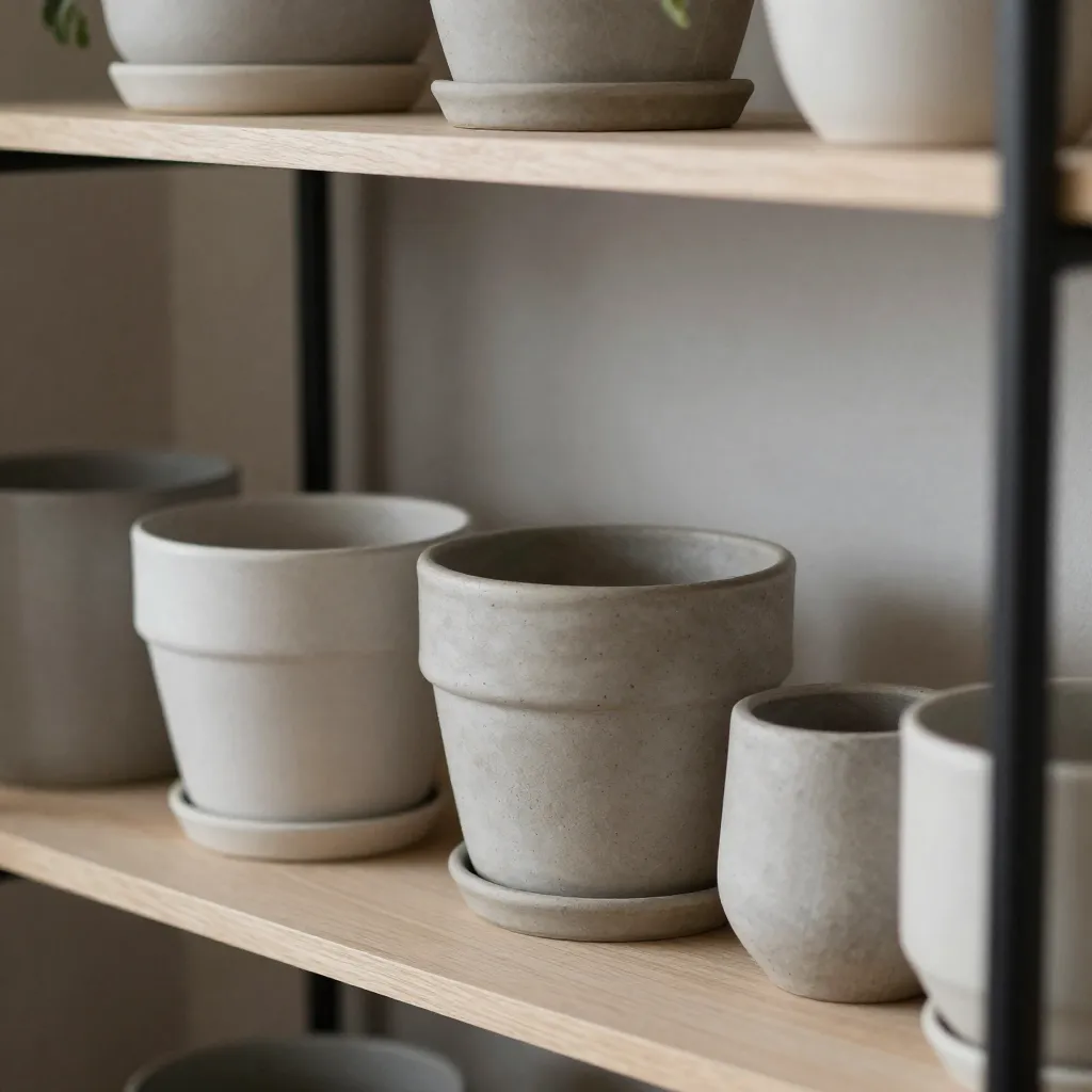 Utstilling av plantekrukker