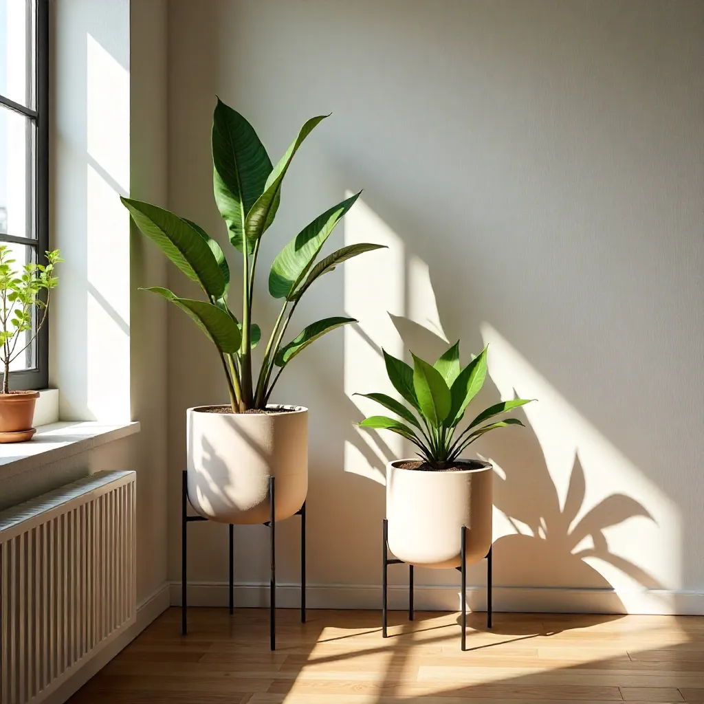 Plantekrukke i moderne bad